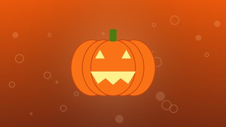 Carved pumpkin illustration with the title 25 Halloween Activities for High School