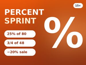 Math Sprint: Percentages & Fractions